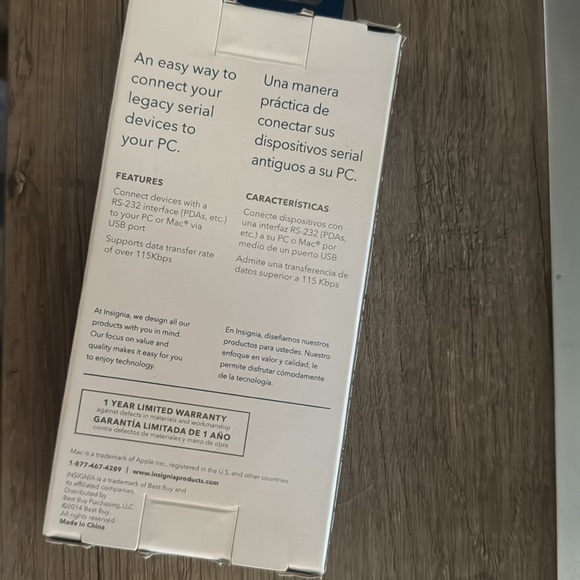 BnIB insignia usb to Rs-232 serial adapter - Picture 2 of 2